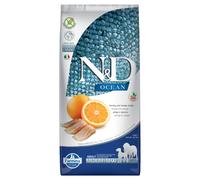Multipack risparmio! 2 x 12 kg Farmina N&D Crocchette cane - Ocean Grain Free Adult Medium/Maxi Aringhe & Arancia