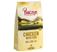 Multipack risparmio! 2 x 12 kg Purizon Crocchette senza cereali per cani - Adult Pollo con Pesce