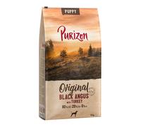 Multipack risparmio! 2 x 12 kg Purizon Crocchette senza cereali per cani - Puppy Black Angus con Tacchino