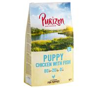 Multipack risparmio! 2 x 12 kg Purizon Crocchette senza cereali per cani - Puppy Pollo con Pesce