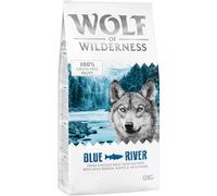 Multipack risparmio! 2 x 12 kg Wolf of Wilderness Crocchette senza cereali per cane - Adult Blue River - Salmone