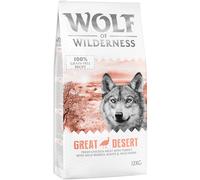 Multipack risparmio! 2 x 12 kg Wolf of Wilderness Crocchette senza cereali per cane - Adult Great Desert - Tacchino