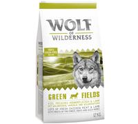 Multipack risparmio! 2 x 12 kg Wolf of Wilderness Crocchette senza cereali per cane - Pacco misto Adult Green Fields + Sunny Glade