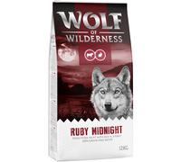 Multipack risparmio! 2 x 12 kg Wolf of Wilderness Crocchette senza cereali per cane - Ruby Midnight - Manzo & Coniglio