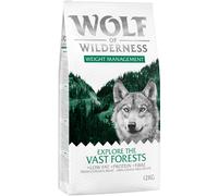 Multipack risparmio! 2 x 12 kg Wolf of Wilderness Explore Crocchette per cani - Explore The Vast Forests - Weight Management