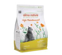 Multipack risparmio! 2 x 2 kg Almo Nature Functional Crocchette per gatti - Adult Life Maintenance Tacchino & Riso