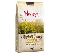 Multipack risparmio! 2 x 6,5 kg Purizon Adult con Grani antichi per gatto - Sterilised Pollo con Pesce