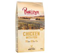 Multipack risparmio! 2 x 6,5 kg Purizon Crocchette senza cereali per gatti - Adult Pollo & Pesce