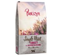 Multipack risparmio! 2 x 6,5 kg Purizon Crocchette senza cereali per gatti - Single Meat Tacchino con Fiori di erica