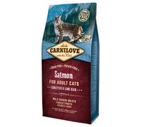 Multipack risparmio! 2 x 6 kg Carnilove Crocchette per gatti - Adult Cats Sensitive and Long hair Salmone