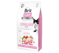 Multipack risparmio! 2 x 7 kg Brit Care Grain-Free Crocchette per gatti - Sterilized Sensitive