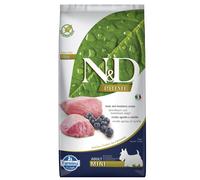 Multipack risparmio! 2 x 7 kg Farmina Adult Mini Crocchette cane - Grain Free Agnello e Mirtillo