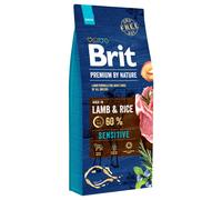 Multipack risparmio! 2 x Brit Premium by Nature Crocchette cane - 2 x 15 kg Sensitive Agnello & Riso