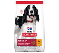 Multipack risparmio! 2 x Hill's Science Plan Crocchette per cani - 2 x 14 kg Adult 1-6 Medium con Pollo