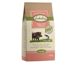 Multipack Risparmio! 2 x Lukullus Crocchette per cani - 2 x 10 kg Salmone e Cinghiale