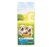 Multipack risparmio! 2 x PURINA Bonzo Crocchette per cane - 2 x 15 kg Junior Pollo e Verdure con Latte