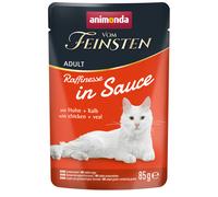 Multipack risparmio! animonda vom Feinsten Adult Raffinesse in Salsa 48 x 85 g - con Pollo & Vitello