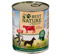 Multipack risparmio Best Nature Dog Adult 12 x 800 g - Manzo, riso e olio di cartamo