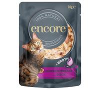 Multipack risparmio! Encore in brodo buste 48 x 70 g Umido per gatti - Petto di Pollo con Anatra