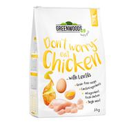 Multipack risparmio! Greenwoods 3 x 3 kg - Pollo con lenticchie, patate e uova