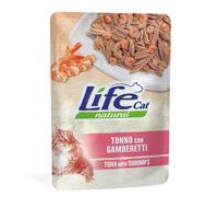 Multipack risparmio! Life Cat Natural Adult Buste 24 x 70 g umido gatto - Tonno con Gamberetti