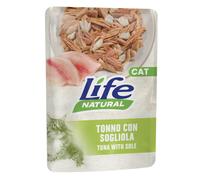 Multipack risparmio! Life Cat Natural Adult Buste 24 x 70 g umido gatto - Tonno con Sogliola