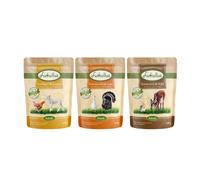 Lukullus in buste Pacco misto 6 x 300 g Alimento umido per cane - Regionale: Pollame & Agnello, Coniglio & Selvaggina, Cuori Tacchino & Oca