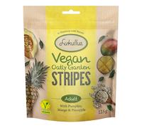 Multipack risparmio! Lukullus Vegan Garden Strisce 3 x 125 g Snack per cane - 3 x 125 g Zucca, Mango & Ananas