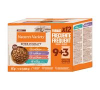 Multipack risparmio! Nature's Variety Bites in Salsa 48 x 85 g - Mix: Pollo, Salmone, Tacchino, Tonno