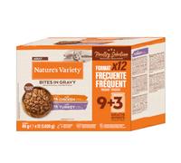 Multipack risparmio! Nature's Variety Bites in Salsa 48 x 85 g - Selezione di Pollame: Pollo, Tacchino