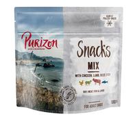 Multipack risparmio! Purizon Snack per cani - senza cereali 3 x 100 g - Mix: Pollo, Agnello, Manzo e Pesce