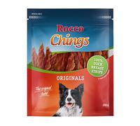 Multipack risparmio! Rocco Chings Originals - Strisce da masticare - Set %: 12 x 250 g Strisce di petto d'anatra