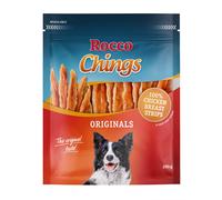Set risparmio! Rocco Chings Originals - Strisce da masticare - 4 x 250 g Strisce di petto di pollo
