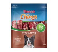Rocco Chings Steak Style Snack per cani - 200 g Carne di anatra