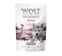 Multipack risparmio! Wolf of Wilderness Snack - Wild Bites 3 x 180 g - Junior Leafy Willows - Vitello