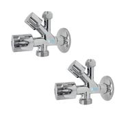 Multipack Rubinetto Arresto Sottolavabo Doppio Attacco Versatile 1/2-3/4-3/8