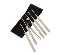 Multipick BOGOTA Elite 7 - Blocco picking Set esclusivo Pro - Made in Germany - Set di grimaldelli per professionisti - 7 pezzi - Completamente in metallo - Il vero professionista
