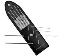 MULTIPICK ELITE 10 Lockpicking Set [10 parti | 0,6 mm] Grimaldelli per Serratura - Kit Grimaldelli - Apri lucchetto - Kit Scassinatore incl. tenditore - Grimaldello & Grimaldelli