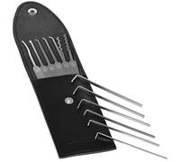 MULTIPICK ELITE 13 Lockpicking Set Classic [13 parti | 0,6 mm | inclusa custodia in pelle] Grimaldelli per Serratura - Kit Grimaldelli - Apri lucchetto - Kit Scassinatore - Grimaldello & Grimaldelli