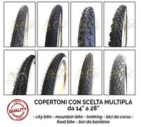 MULTIPLA 2 COPERTONI 2 CAMERE D'ARIA BICI CITY MTB TREKKING CORSA FIXED BAMBINO