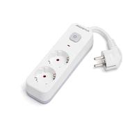 Multipla 2 prese con interruttore, ideale per casa o ufficio, che consente di collegare più dispositivi alla volta. Comfort e sicurezza in un'unica attrezzatura.
