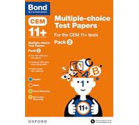 Multiple-choice Test Papers for the CEM 11+ tests Pack 2: Ready for the 2025 exam