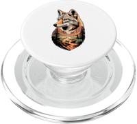 Multiple Exposure Art Coyote Coyotes PopSockets PopGrip per MagSafe