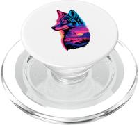 Multiple Exposure Art Coyote Coyotes PopSockets PopGrip per MagSafe