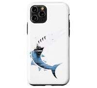 Multiple Exposure Art Grande Barracuda Pesca Pescatore Custodia per iPhone 11 Pro