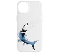 Multiple Exposure Art Grande Barracuda Pesca Pescatore Custodia per iPhone 14 Plus
