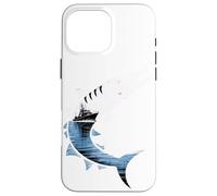 Multiple Exposure Art Grande Barracuda Pesca Pescatore Custodia per iPhone 16 Pro Max