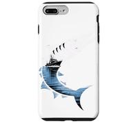 Multiple Exposure Art Grande Barracuda Pesca Pescatore Custodia per iPhone 7 Plus/8 Plus
