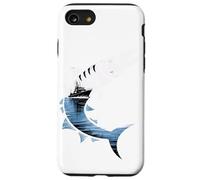 Multiple Exposure Art Grande Barracuda Pesca Pescatore Custodia per iPhone SE (2020) / 7 / 8