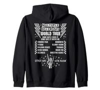 Multiple Sclerosis World Tour Rock And Roll Awareness Felpa con Cappuccio